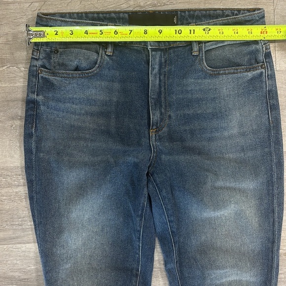 Alexander Wang Denim X Wang Mid Rise Straight Leg Blue Denim Jeans 30 - Picture 4 of 10